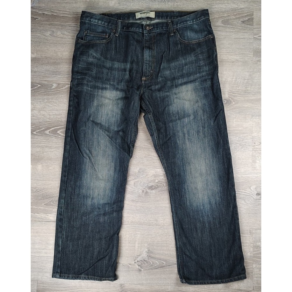 Wrangler Authentics Jeans Men's 40x30 Blue Dark Wash Straight Leg Jeans